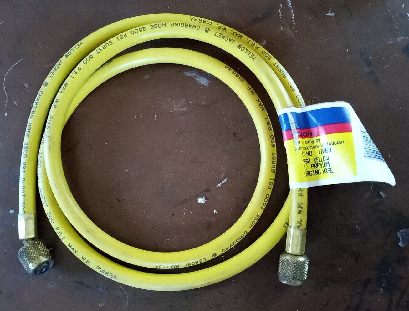 HA60Y 5ft Yellow Refrigeration Hose - 